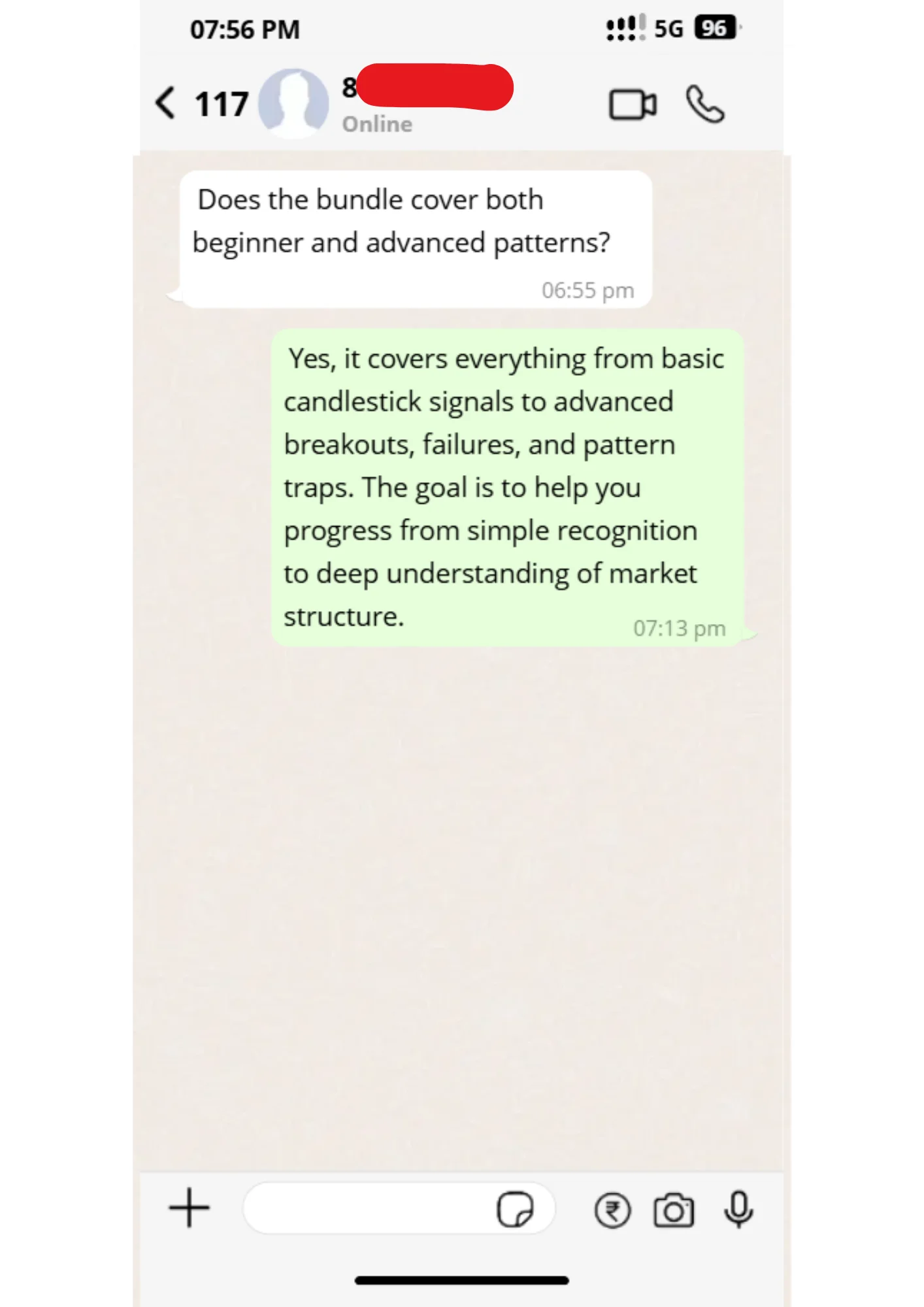 Reader message