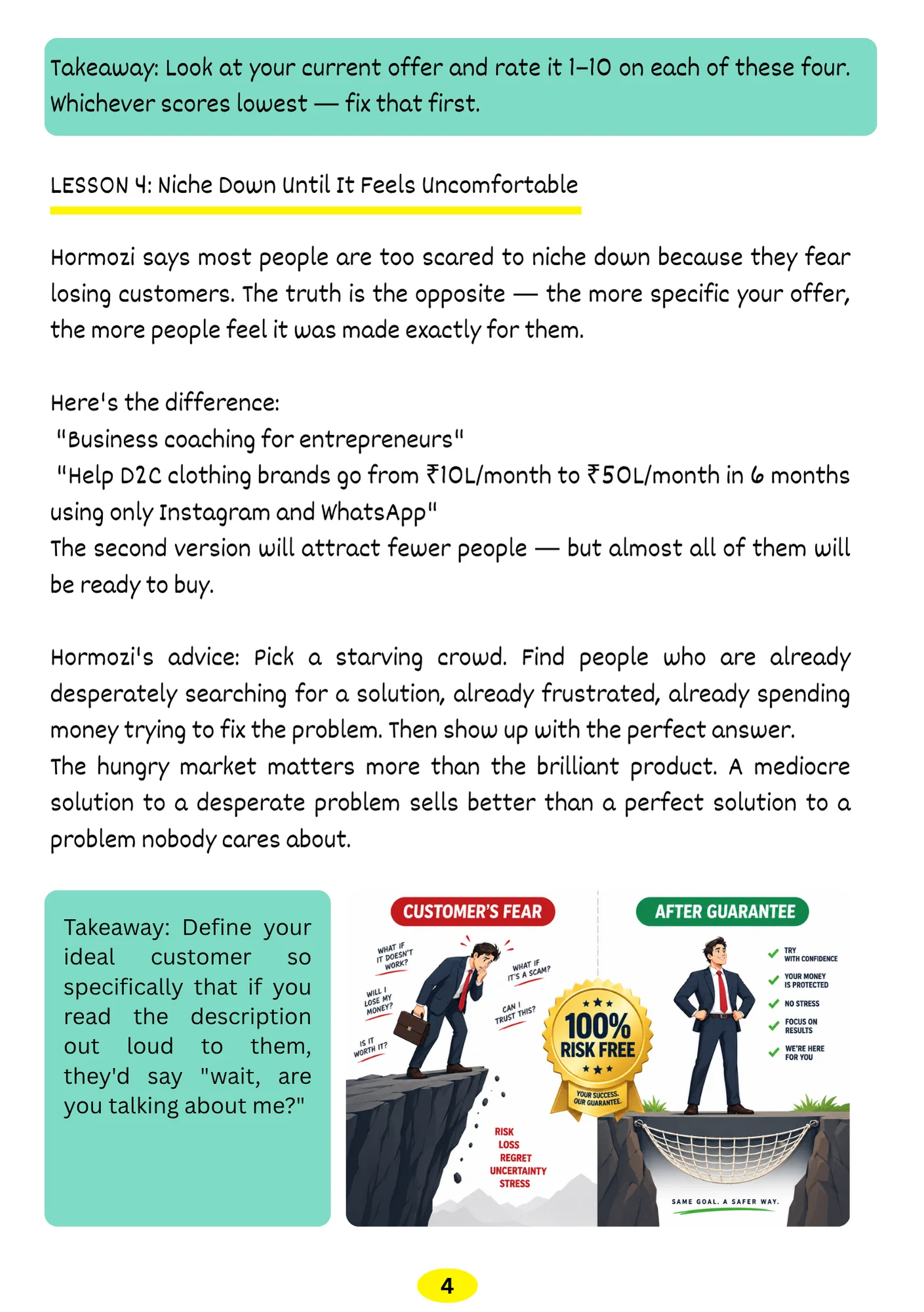 Sample page 8 — value stacking lesson